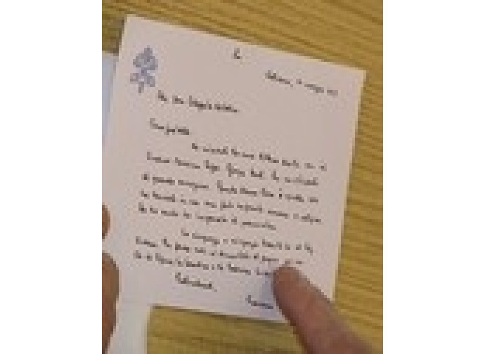 Messaggio di papa Francesco Messaggio di papa Francesco
